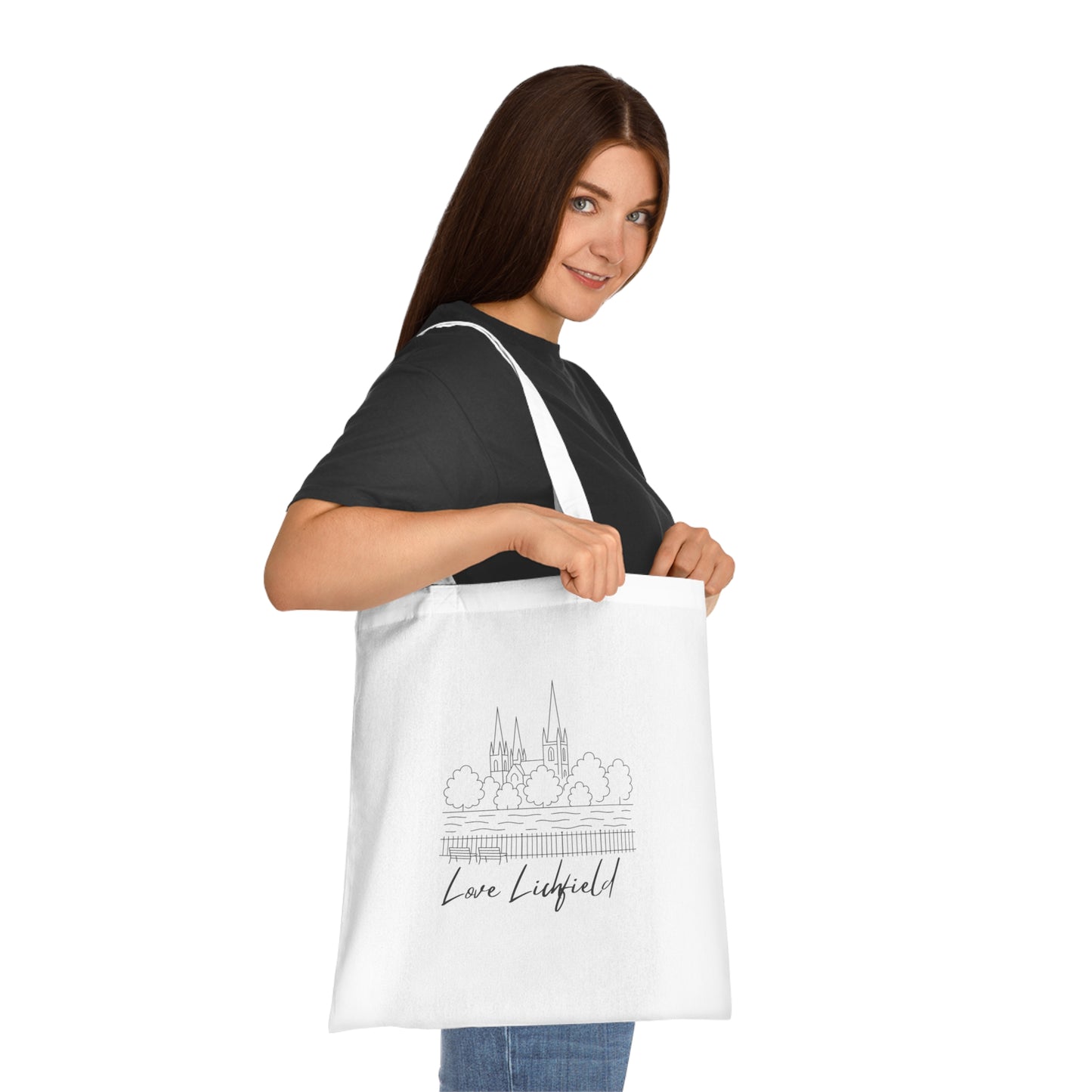 Love Lichfield Minster Pool Tote Bag – Scenic Cathedral View