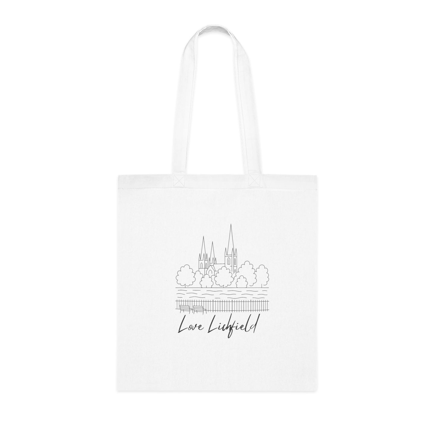 Love Lichfield Minster Pool Tote Bag – Scenic Cathedral View